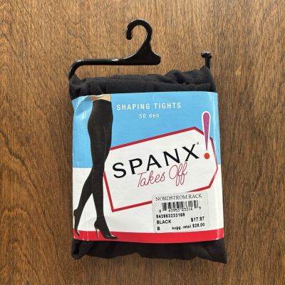 SPANX Takes Off Shaping Tights Size B 115-150 lbs. Black - NIP